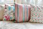 Preview: Baumwoll-Canvas WILMA - Rauten altrosa/beige/smaragd